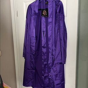 Luxurious Purple Women's Satin Robe